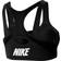 NIKE Dri-Fit Shape Padded Zip-Front Sports Bra - Black/Black/White/White