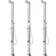 vidaXL 315939 Stainless Steel, Chrome