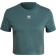 adidas Women's Adicolor Classics Roll-Up Sleeve Crop Top - Hazy Emerald
