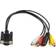 MicroConnect VGA-3RCA/DIN Mini 0.3m
