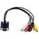 MicroConnect VGA-3RCA/DIN Mini 0.3m