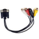 MicroConnect VGA-3RCA/DIN Mini 0.3m
