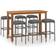 vidaXL 3068012 Bargrupp, 1 Bord inkl. 6 Stolar