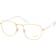 Ray-Ban FRANK Monture Or Verres Incolore polarisé 51-20