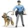 Bruder Bworld Policeman with Dog