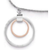 Guess Eternal Circles Necklace - Grey/Silver/Rose Gold