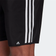 adidas Classic-Length 3-Stripes Swim Shorts - Black/White