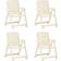 vidaXL 315839 4-pack Garden Dining Chair