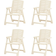 vidaXL 315839 4-pack Garden Dining Chair