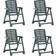 vidaXL 315839 4-pack Garden Dining Chair