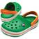 Crocs Crocband Clog - Grass Green/White/Blazing Orange