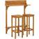 vidaXL 310254 Bargrupp, 1 Bord inkl. 2 Stolar