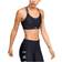 Under Armour Mid Crossback Matte/Shine Sports Bra - Black