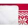 Beliani Vantaa Blankets Red/White (200x150cm)