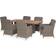 vidaXL 3057796 Matgrupp, 1 Bord inkl. 6 Stolar