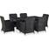 vidaXL 3057796 Matgrupp, 1 Bord inkl. 6 Stolar
