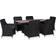 vidaXL 3057796 Matgrupp, 1 Bord inkl. 6 Stolar