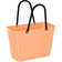 Hinza Shopping Bag Small - Apricot