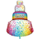 Folat Helium Gas Cylinders 30 Happy Birthday with Balloons and Ribbon
