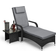 Maze Rattan Florida 104015 Outdoor Lounge Set, 1 Table incl. 1 Chairs