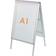 Nobo Premium Plus A1 A-Board Sign Holder with Snap Frame 60.5x109.5cm