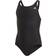 Adidas Girl's Solid Fitness Swimsuit - Black (DY5923)