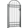 vidaXL Gate with Arched Top and 2 Posts 105x204cm