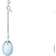 Georg Jensen Dew Drop Earrings - Silver/Blue