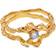 Maanesten Shelly Ring - Gold/Labradorite