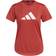 Adidas 3 Bar Logo T-shirt Women - Crew Red/White