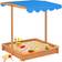 vidaXL Sandbox with Adjustable Roof Spruce Blue UV50