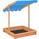 vidaXL Sandbox with Adjustable Roof Spruce Blue UV50