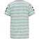 Hummel Mack Striped T-shirt - Grey/Turquoise with Print