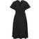 Vila Kortærmet Wrap Kjole - Black