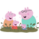 RoomMates Pegga Pig & Family Muddy Puddles Giants Wall Decals