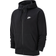 Nike Sportswear Club Full-Zip Hoodie - Black/Black/White