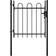 vidaXL Single Door Fence Gate with Hoop Top 100x75cm