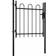 vidaXL Single Door Fence Gate with Hoop Top 100x75cm