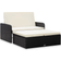 vidaXL 46078 Lounge-Set, Tisch einschl. 1 Stühle & 1 Sofas