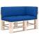 vidaXL 314667 3-pack Coussin de chaise Bleu (103x58cm)