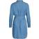 Vila Bista Tie Waist Denim Dress - Blue/Medium Blue Denim