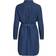 Vila Bista Tie Waist Denim Dress - Blue/Dark Blue Denim