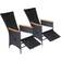 vidaXL 47683 2-pack Chaise de jardin pour repas