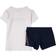 Calvin Klein Girl's Pyjama Set - PVH White/Navy Iris (G80G800456)