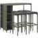 vidaXL 3064915 Bargrupp, 1 Bord inkl. 4 Stolar