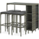 vidaXL 3064915 Bargrupp, 1 Bord inkl. 4 Stolar