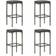 vidaXL 3064915 Bargrupp, 1 Bord inkl. 4 Stolar