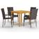 vidaXL 3067692 Ensemble repas de patio, 1 Table incluse 4 Chaises