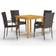 vidaXL 3067692 Matgrupp, 1 Bord inkl. 4 Stolar