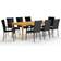 vidaXL 3067880 Matgrupp, 1 Bord inkl. 8 Stolar